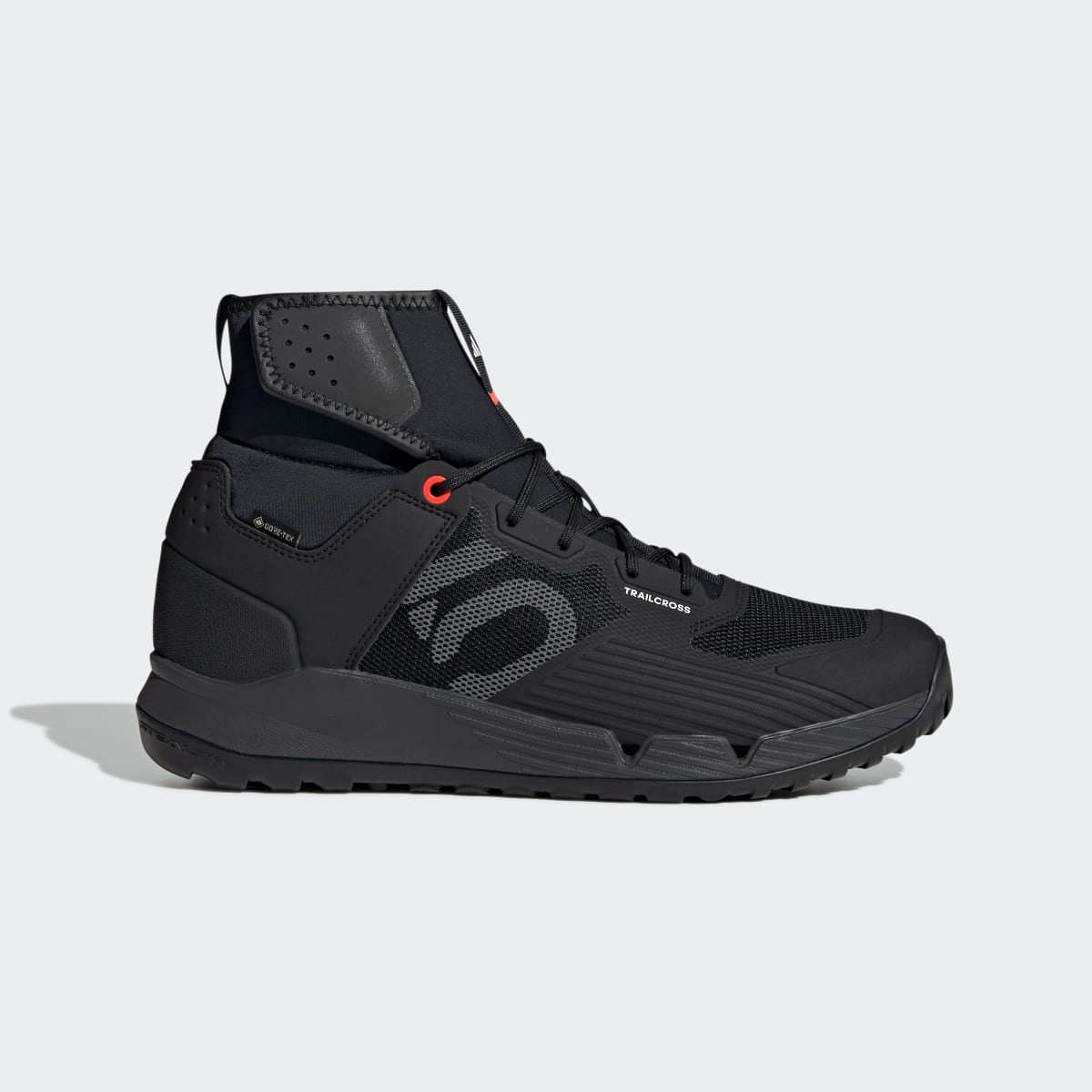 adidas Men's Five Ten Trailcross Gore-TEX Mountain Bike Shoes - Core Black / Grey Three / Solar Red