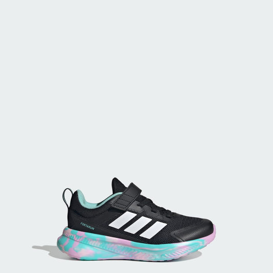 adidas Kids' Fortarun 4.0 Shoes - Core Black / Clear Pink / Flash Aqua