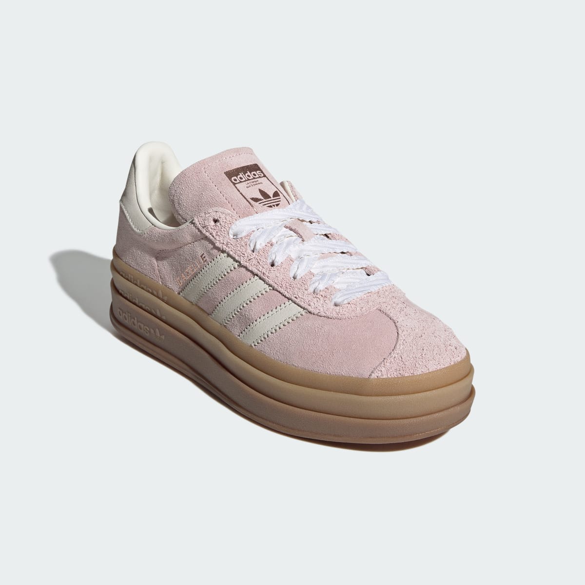 adidas Women's Gazelle Bold Shoes - Sandy Pink / Off White / Copper Metallic