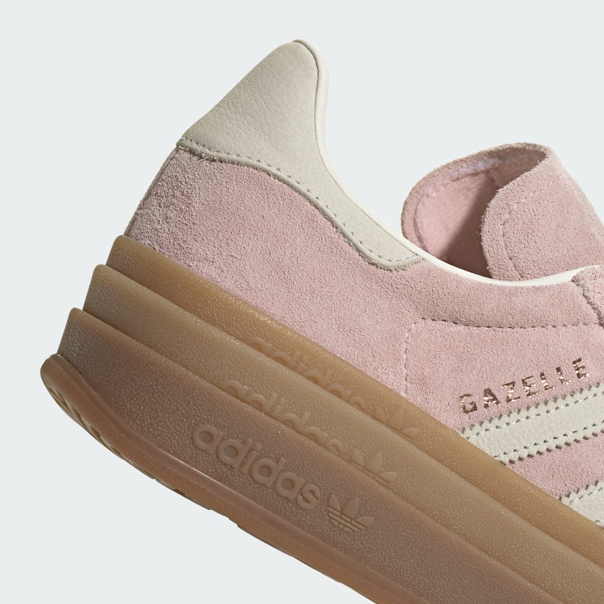 adidas Women's Gazelle Bold Shoes - Sandy Pink / Off White / Copper Metallic