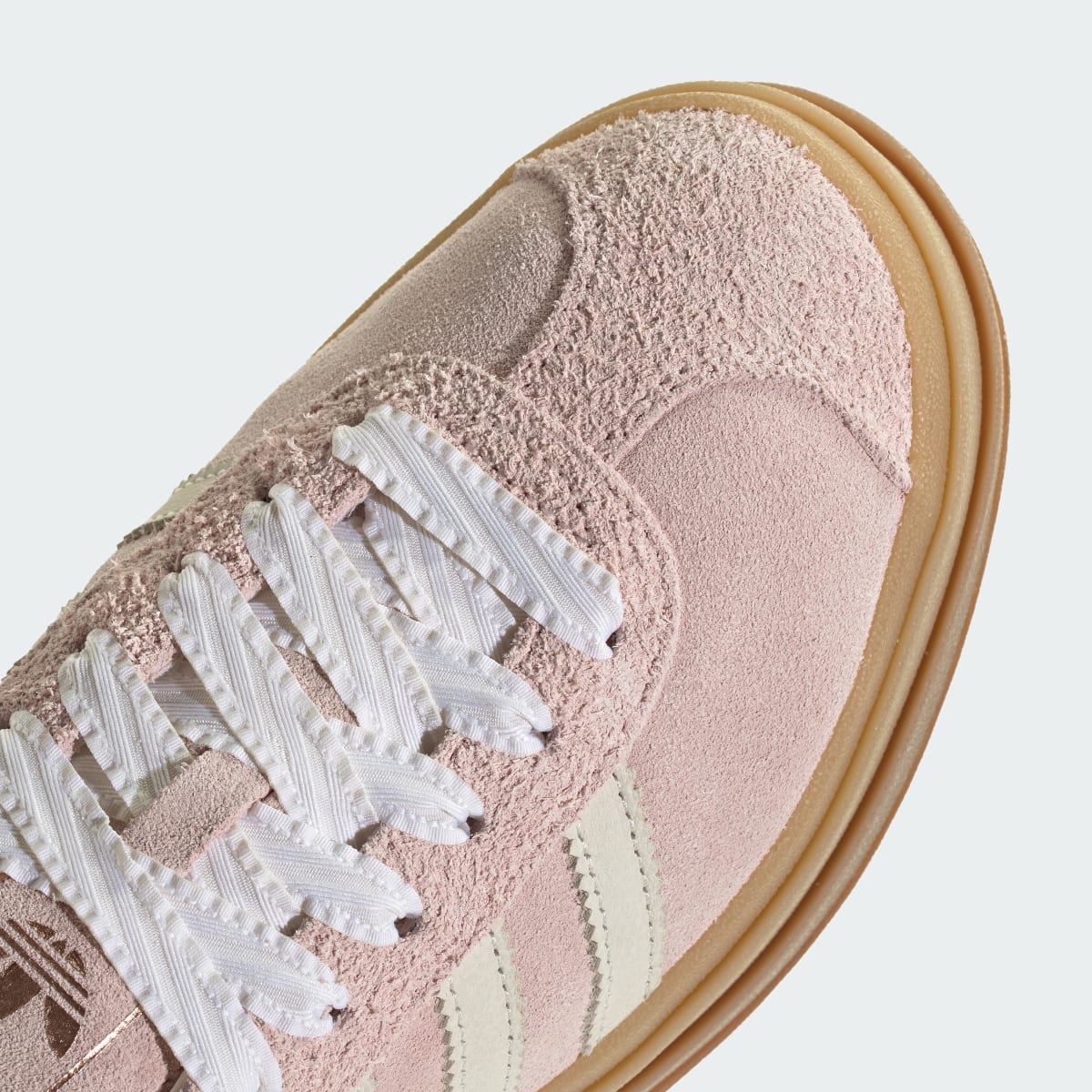 adidas Women's Gazelle Bold Shoes - Sandy Pink / Off White / Copper Metallic