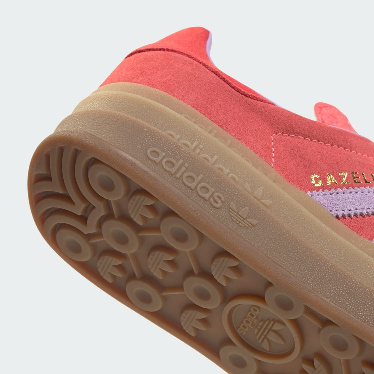adidas Women's Gazelle Bold Shoes - Semi Flash Red / Powder Plum / Semi Lucid Red