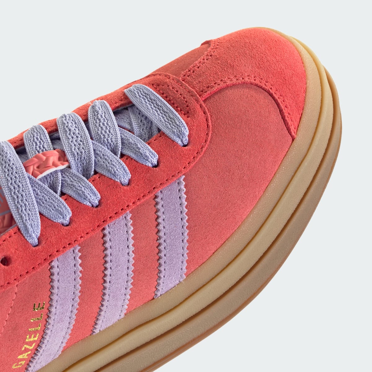 adidas Women's Gazelle Bold Shoes - Semi Flash Red / Powder Plum / Semi Lucid Red