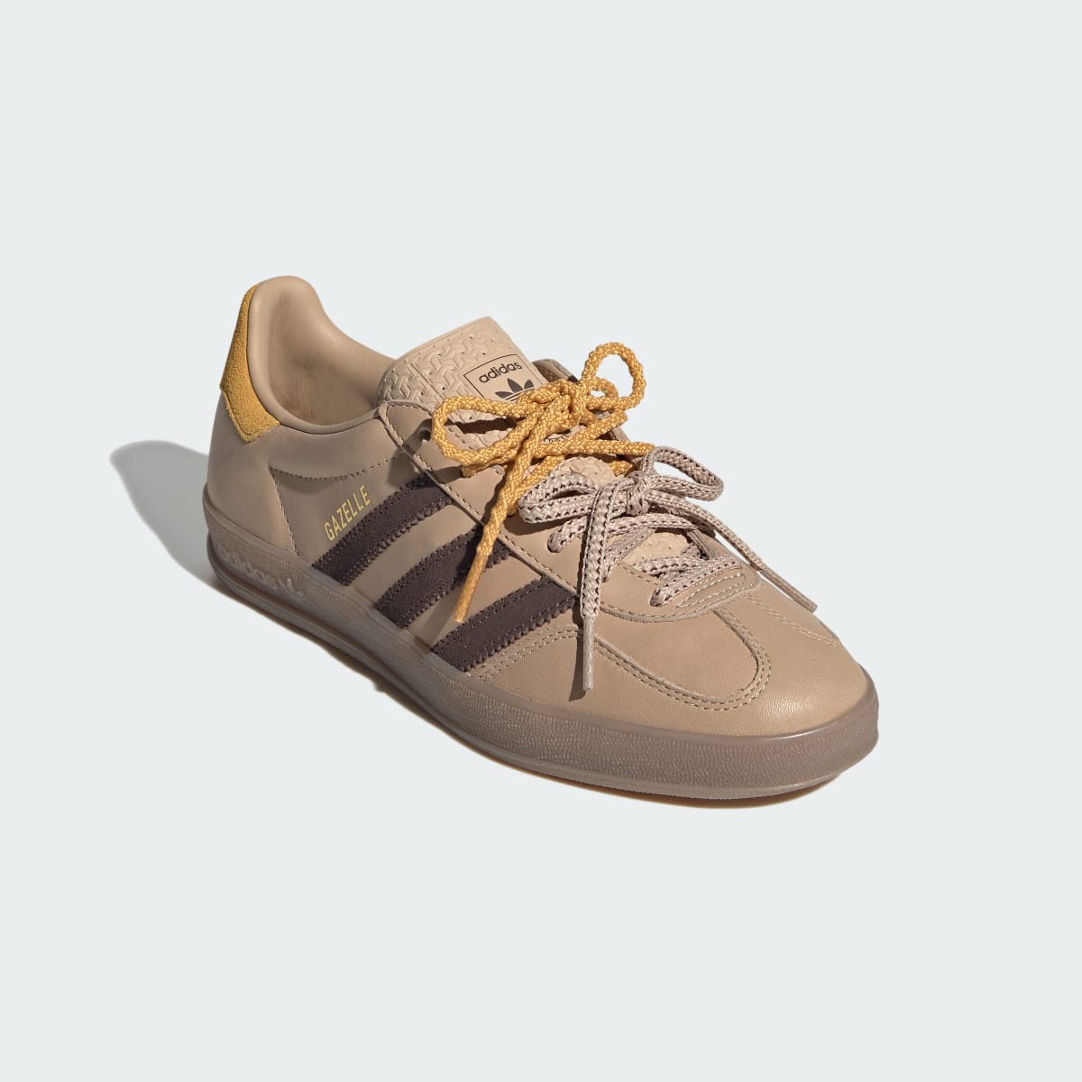 adidas Women's Gazelle Indoor Shoes - Magic Beige / Brown / Preloved Yellow