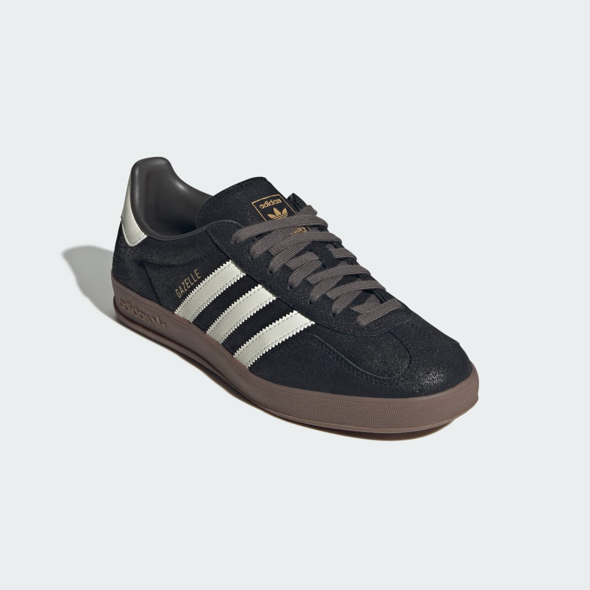 adidas Women's Gazelle Indoor Shoes - Core Black / Off White / Cinder