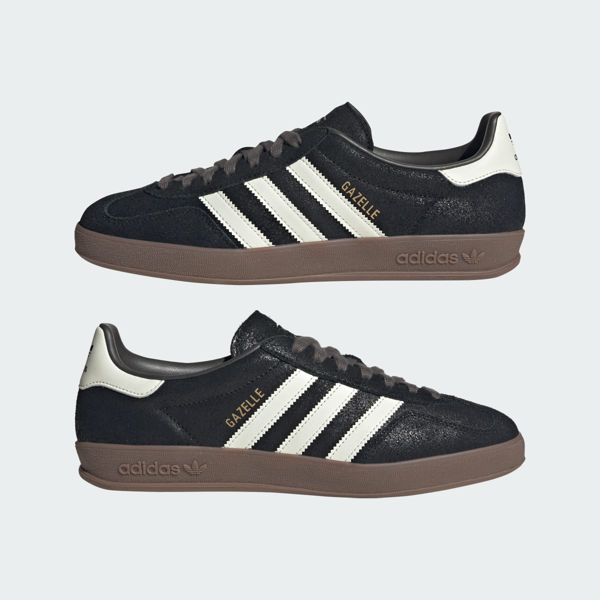 adidas Women's Gazelle Indoor Shoes - Core Black / Off White / Cinder