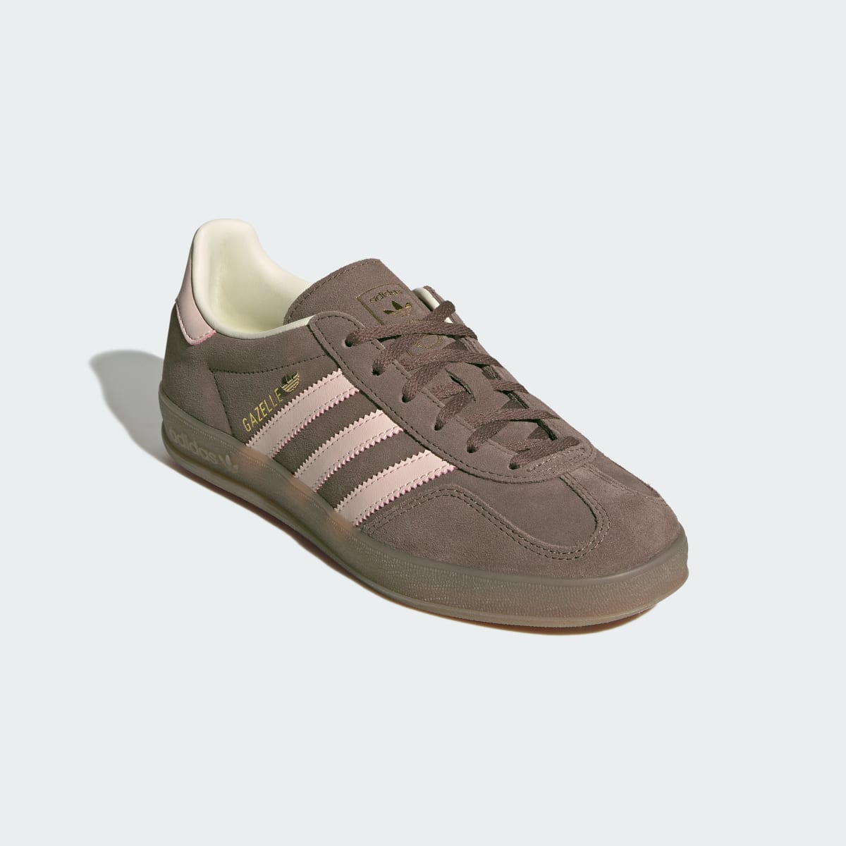 adidas Women's Gazelle Indoor Shoes - Earth Strata / Wonder Quartz / Gum