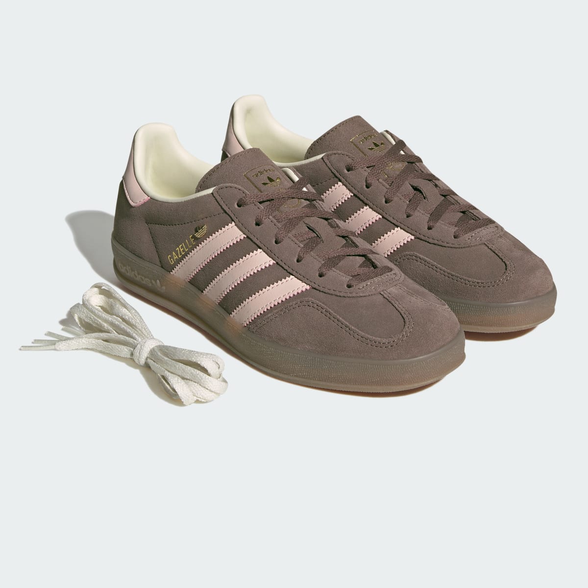 adidas Women's Gazelle Indoor Shoes - Earth Strata / Wonder Quartz / Gum