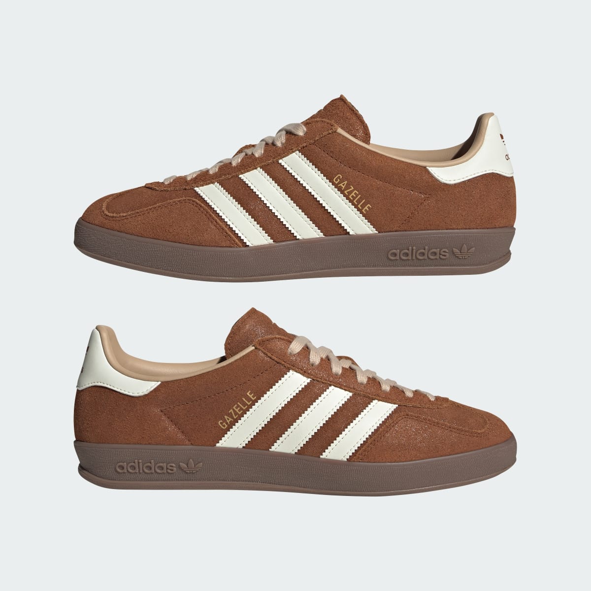 adidas Women's Gazelle Indoor Shoes - Dusky Bronze / Off White / Magic Beige