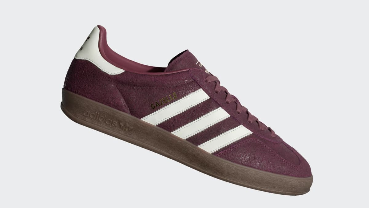 adidas Women's Gazelle Indoor Shoes - Maroon / Off White / Burgundy
