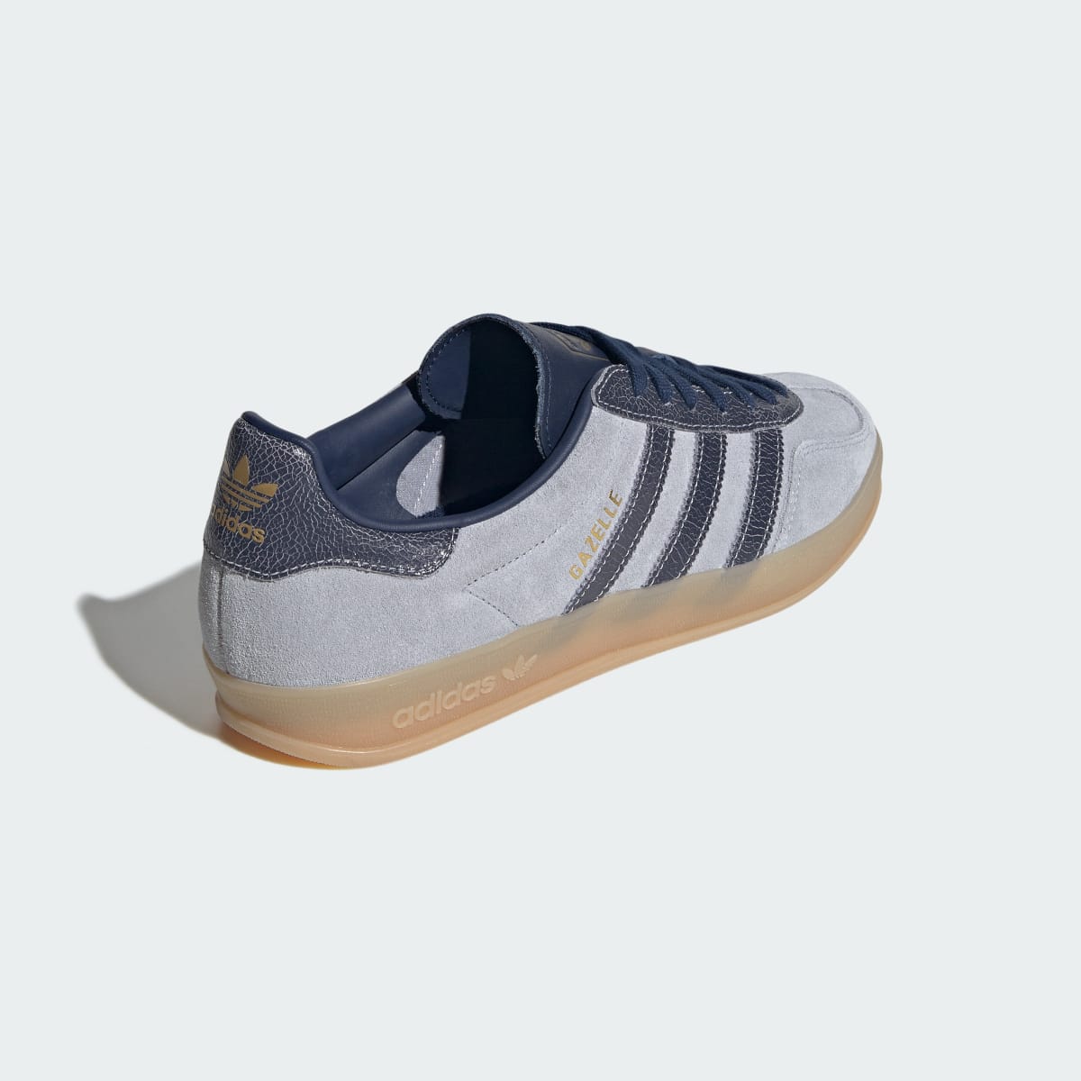 adidas Women's Gazelle Indoor Shoes - Halo Silver / Night Indigo / Gum