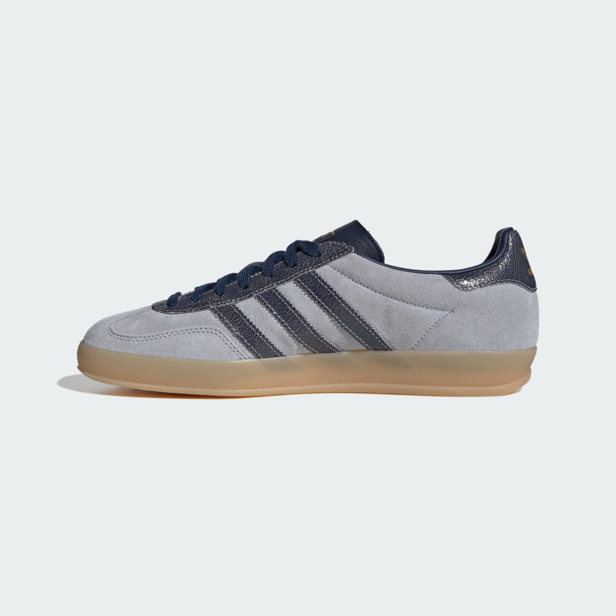 adidas Women's Gazelle Indoor Shoes - Halo Silver / Night Indigo / Gum