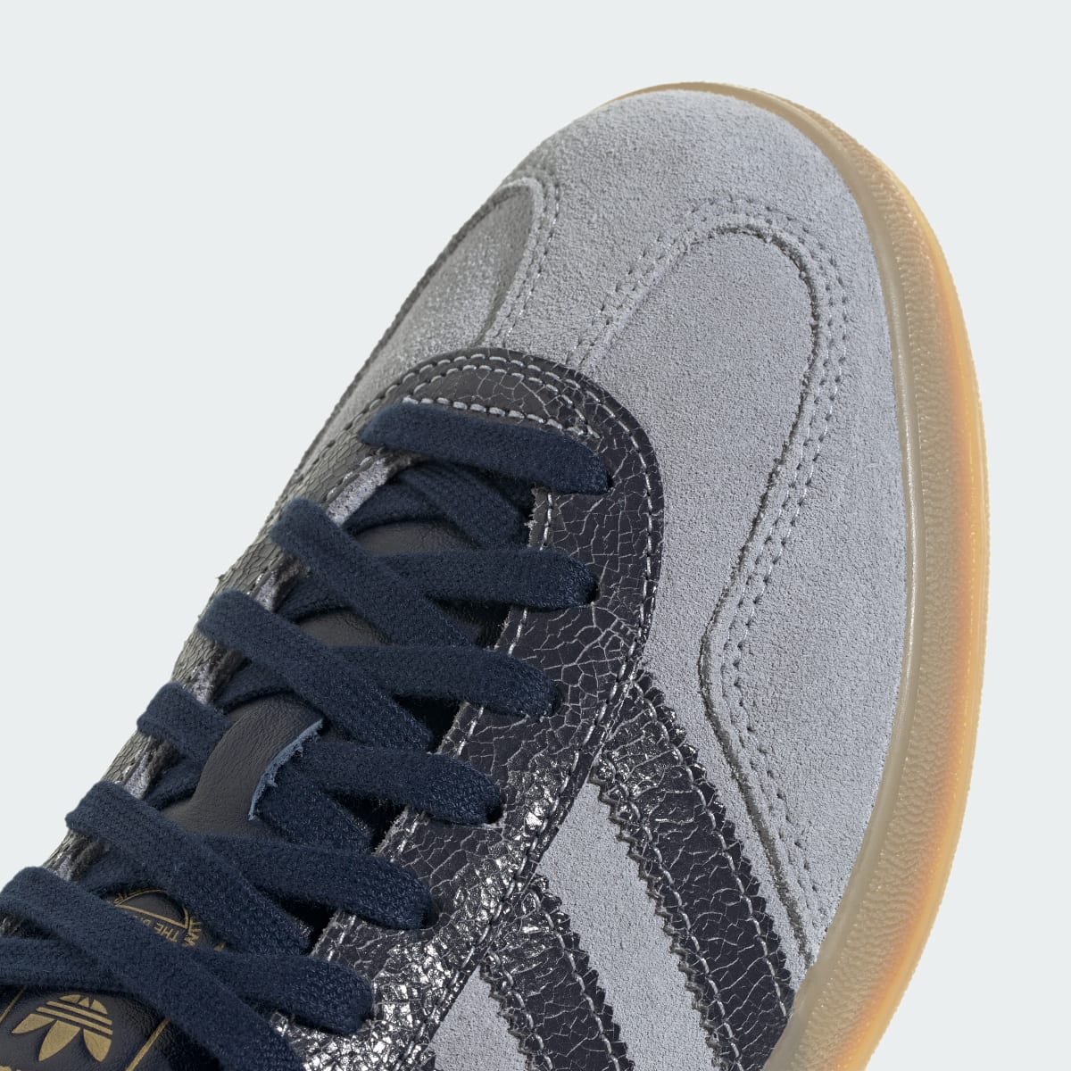 adidas Women's Gazelle Indoor Shoes - Halo Silver / Night Indigo / Gum