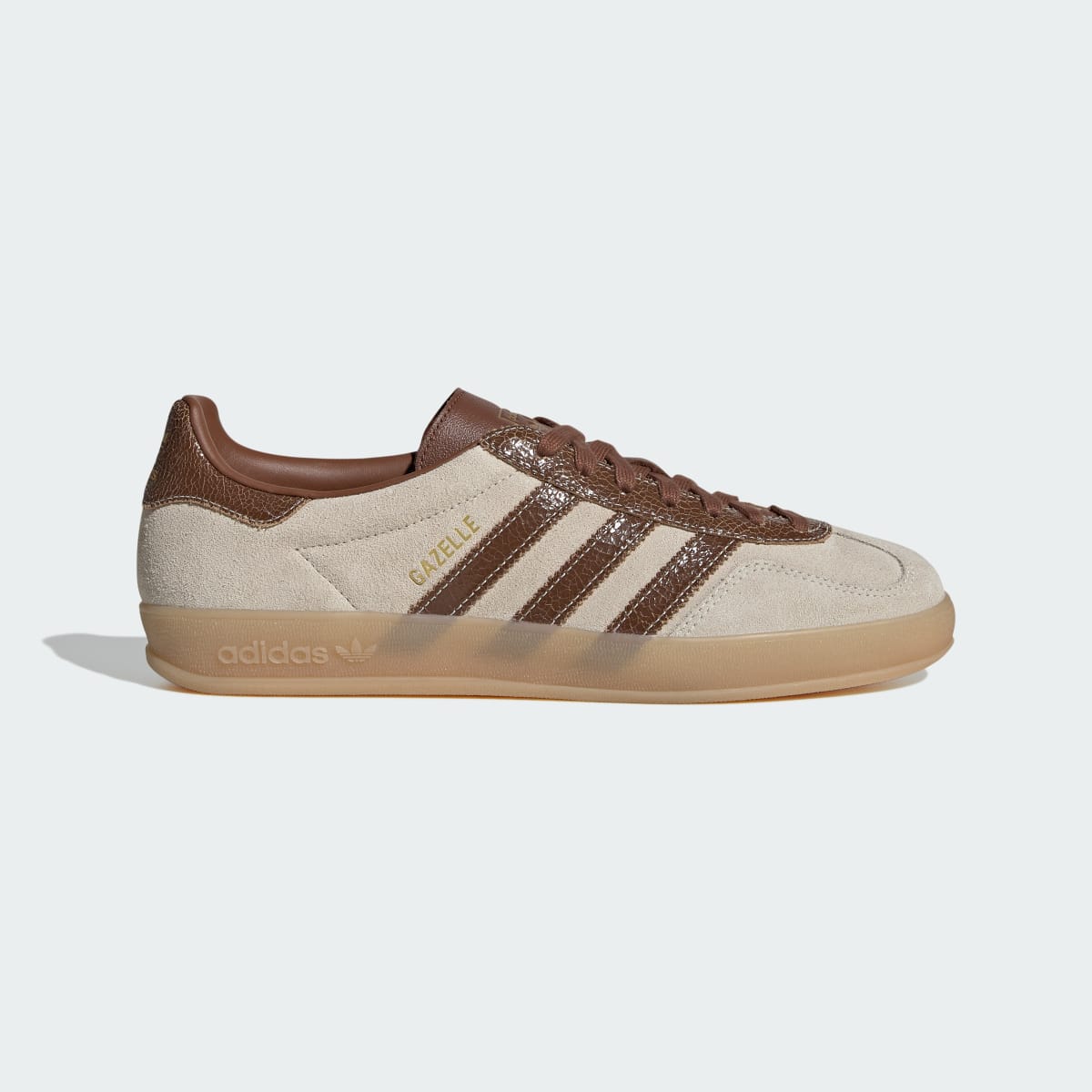 adidas Women's Gazelle Indoor Shoes - Off White / Preloved Brown / Gum