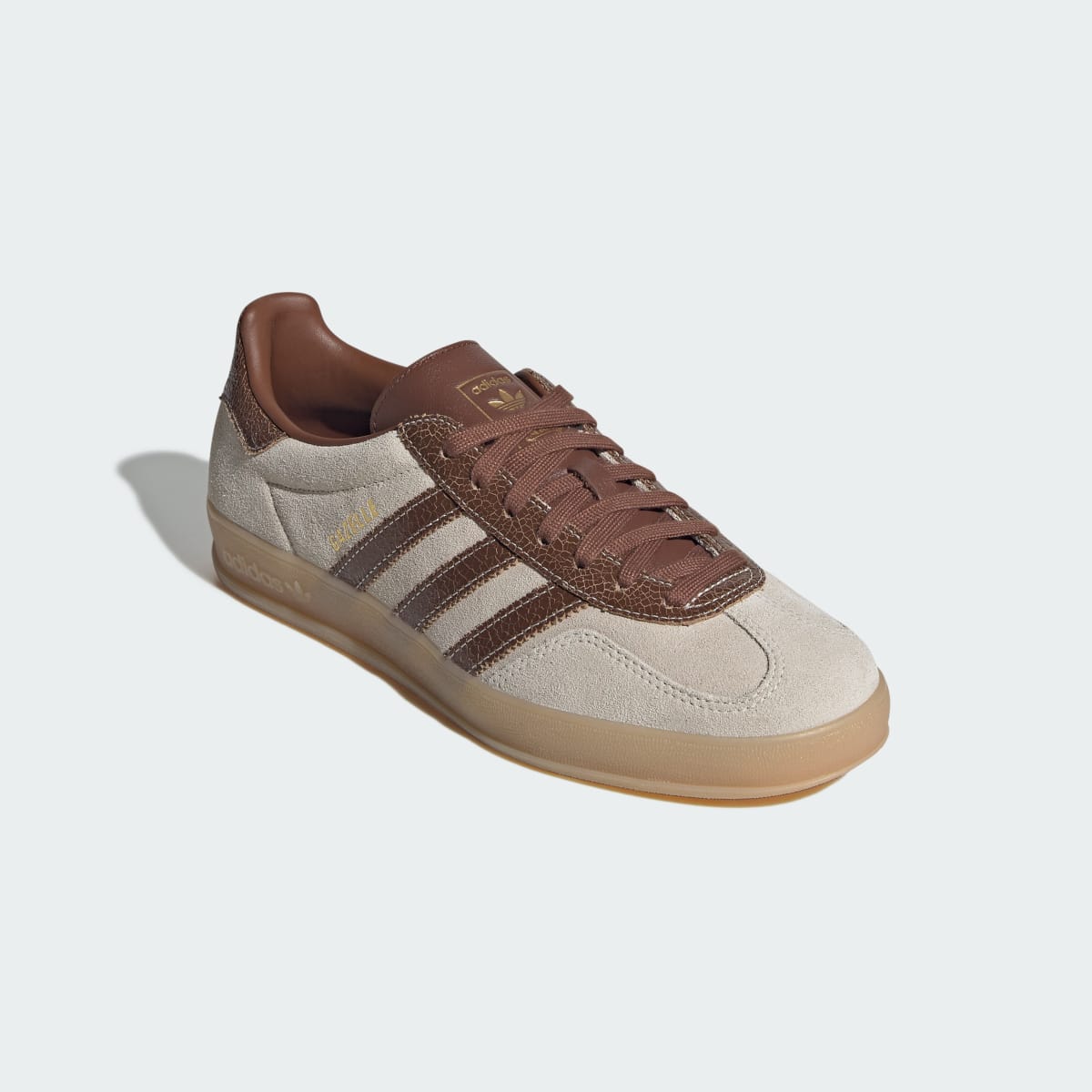 adidas Women's Gazelle Indoor Shoes - Off White / Preloved Brown / Gum