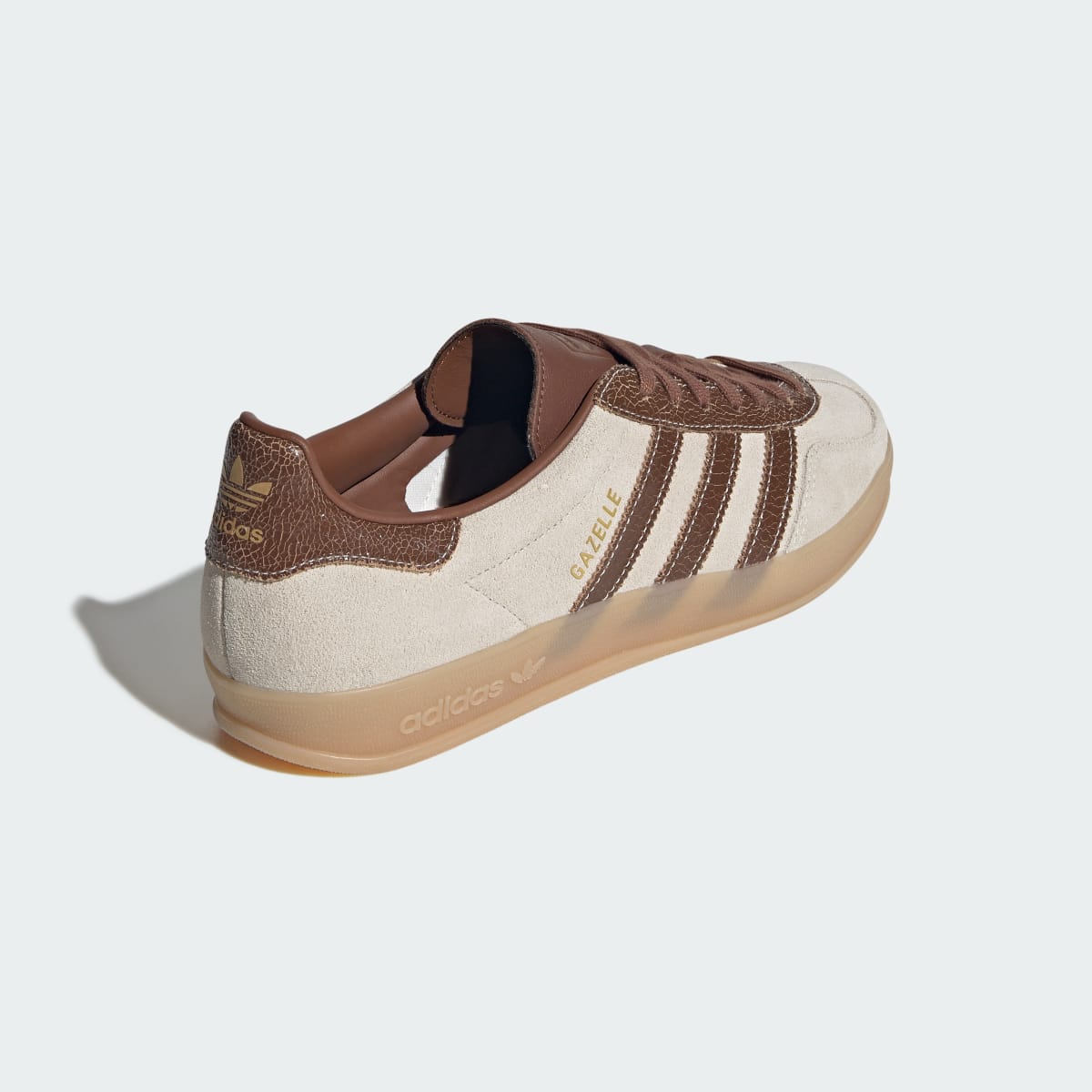 adidas Women's Gazelle Indoor Shoes - Off White / Preloved Brown / Gum