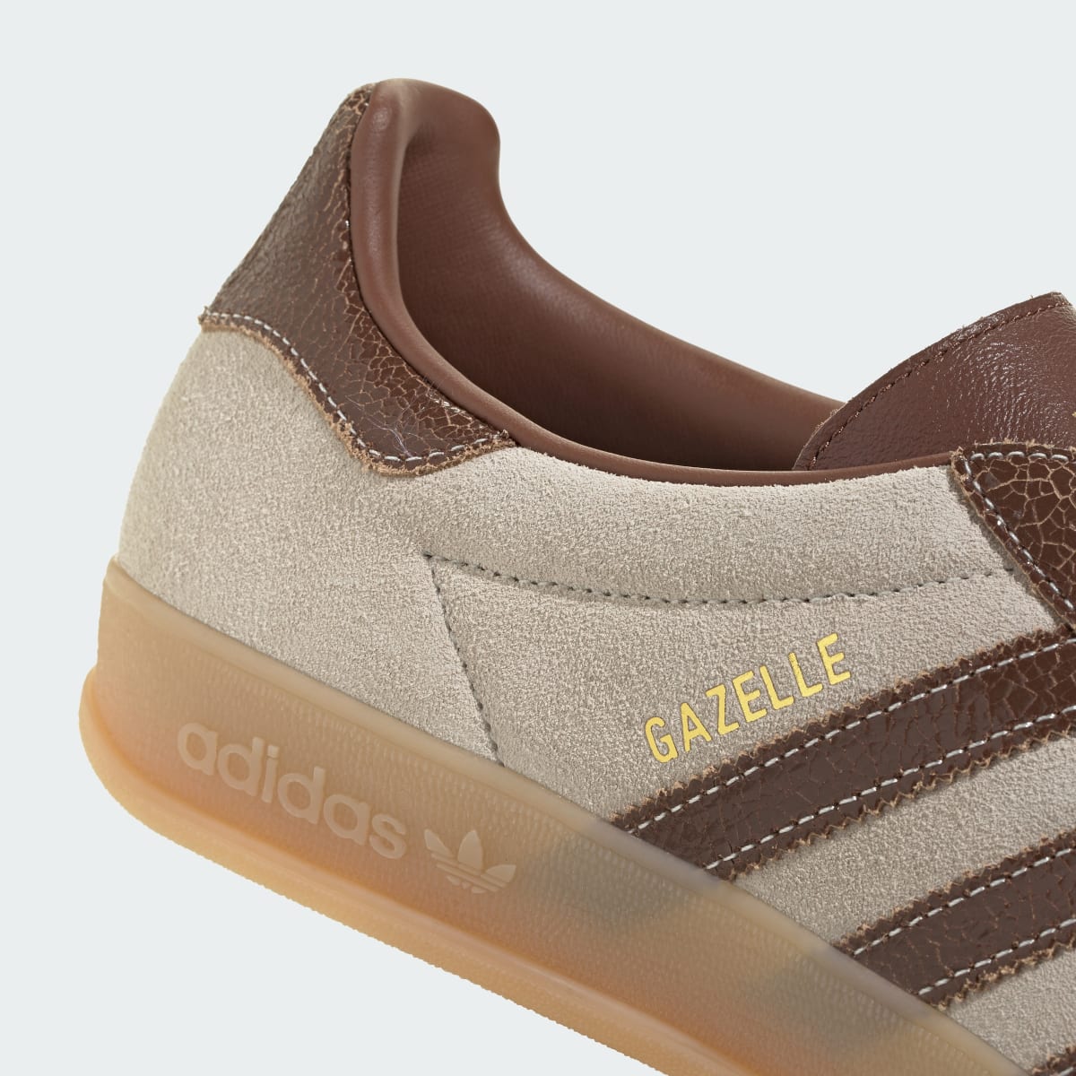 adidas Women's Gazelle Indoor Shoes - Off White / Preloved Brown / Gum