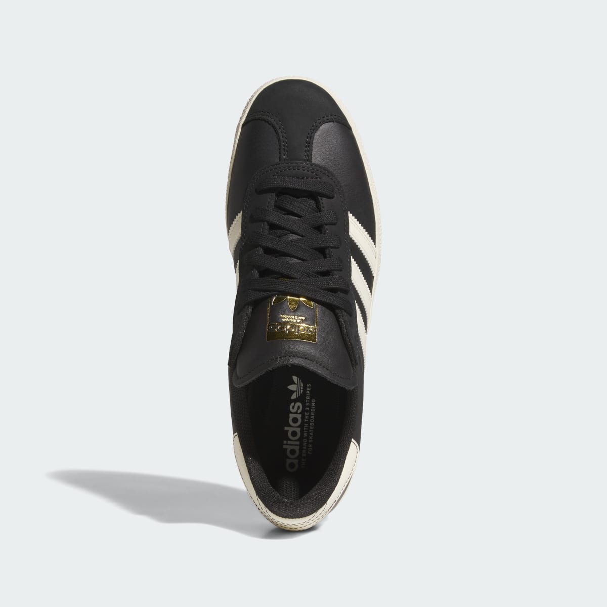 adidas Women's Gazelle Shoes - Core Black / Cream White / Gold Metallic
