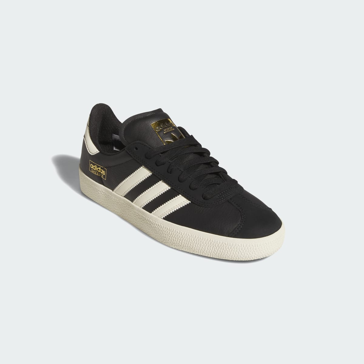 adidas Women's Gazelle Shoes - Core Black / Cream White / Gold Metallic
