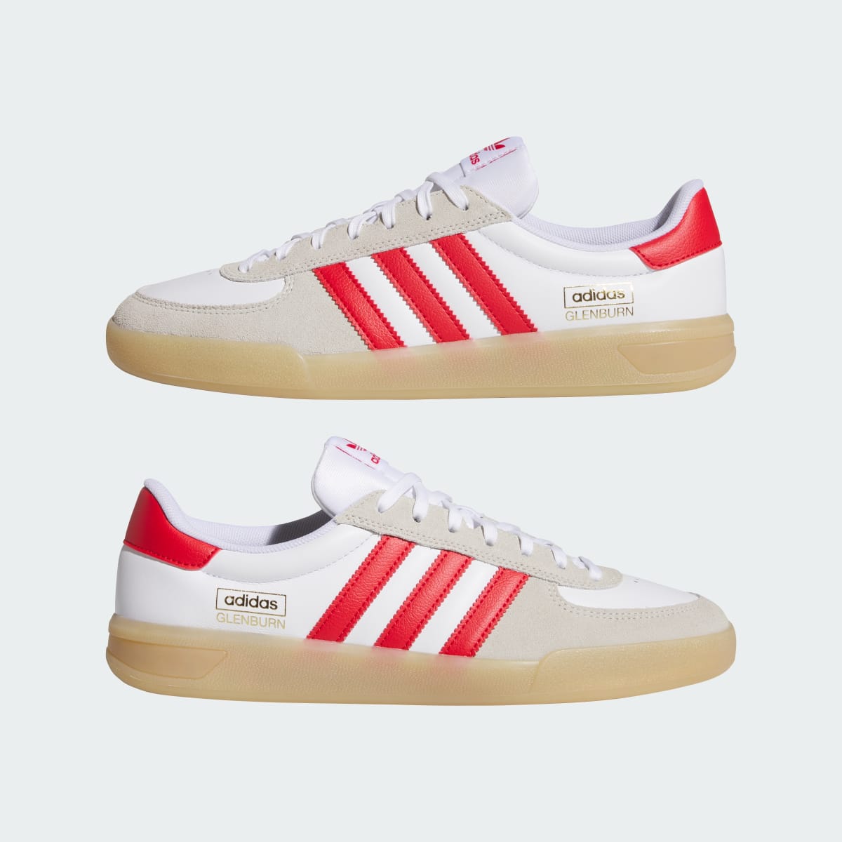 adidas Women's Glenburn Shoes - Cloud White / Better Scarlet / Gum
