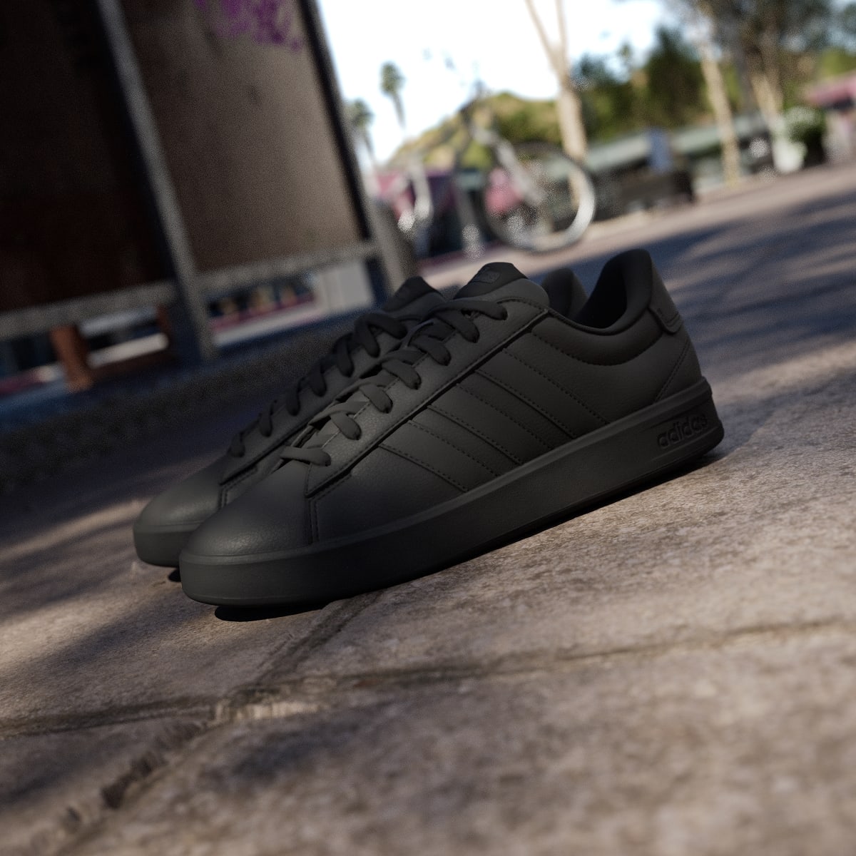 adidas Men's Grand Court 3.0 Shoes - Core Black / Core Black / Carbon