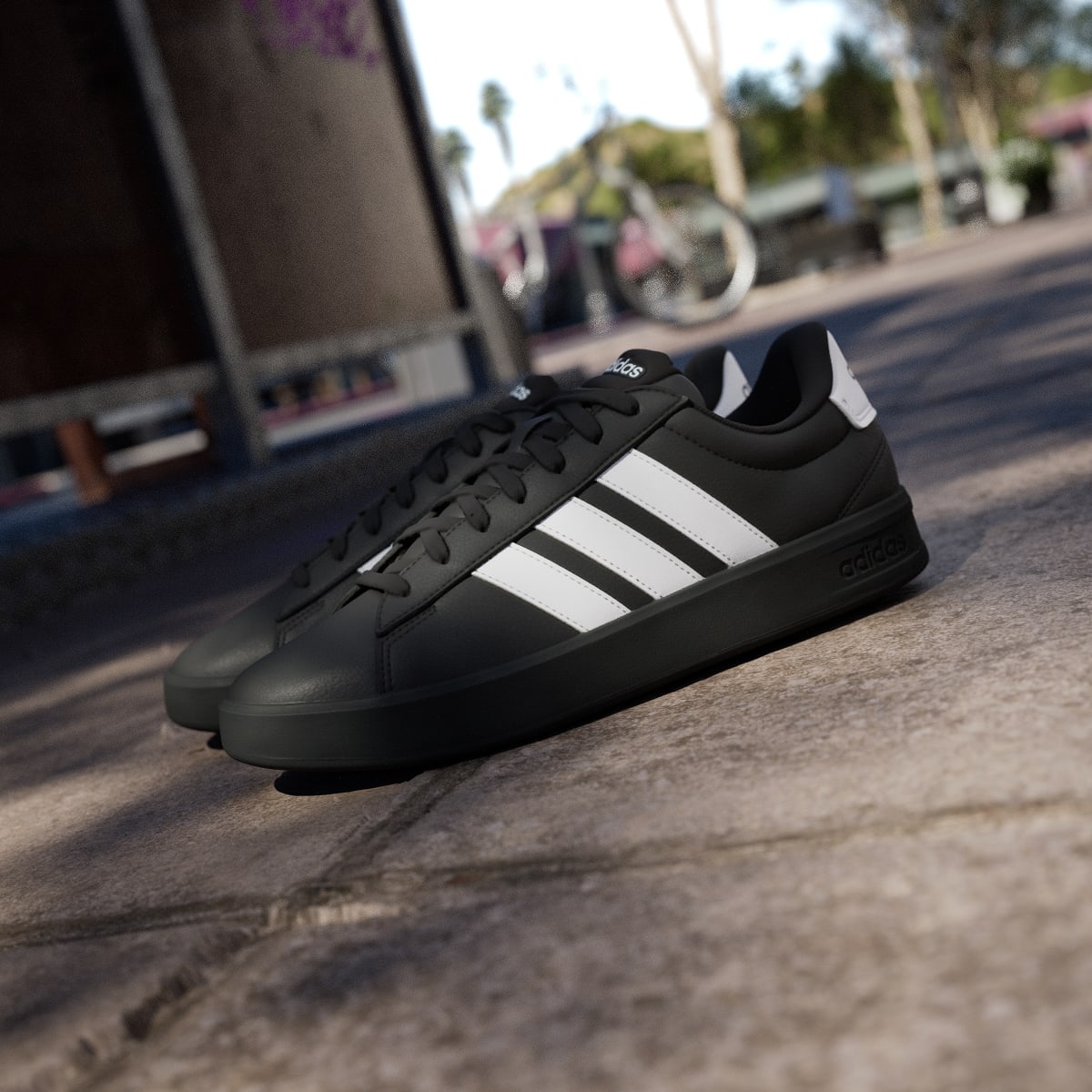 adidas Men's Grand Court 3.0 Shoes - Core Black / Cloud White / Cloud White