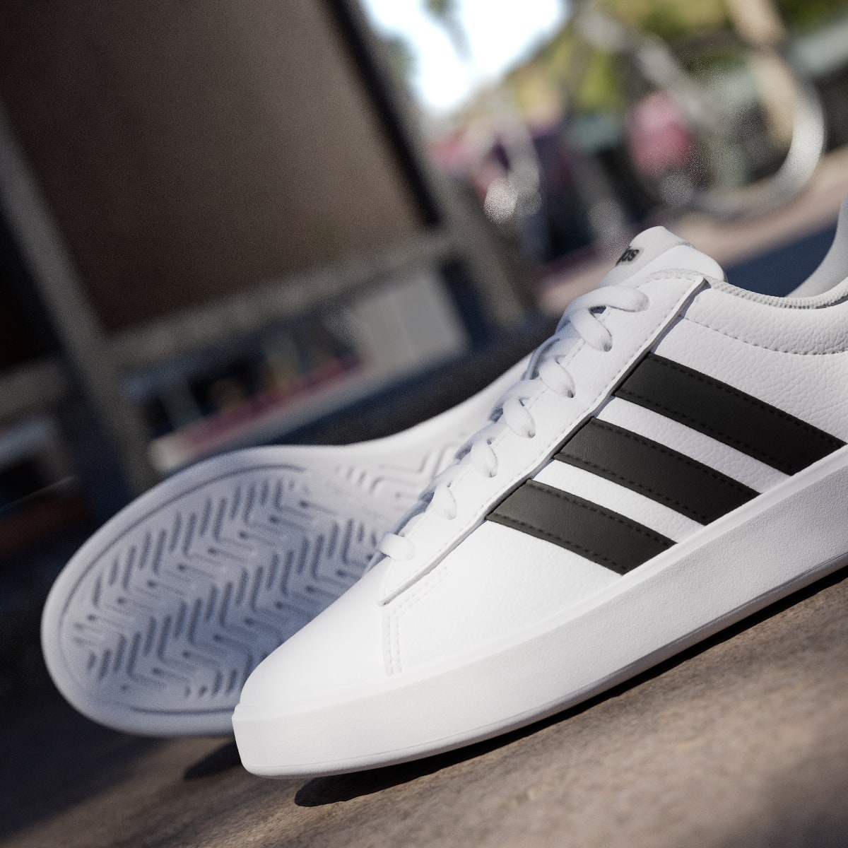 adidas Women's Grand Court 3.0 Shoes - Cloud White / Core Black / Cloud White