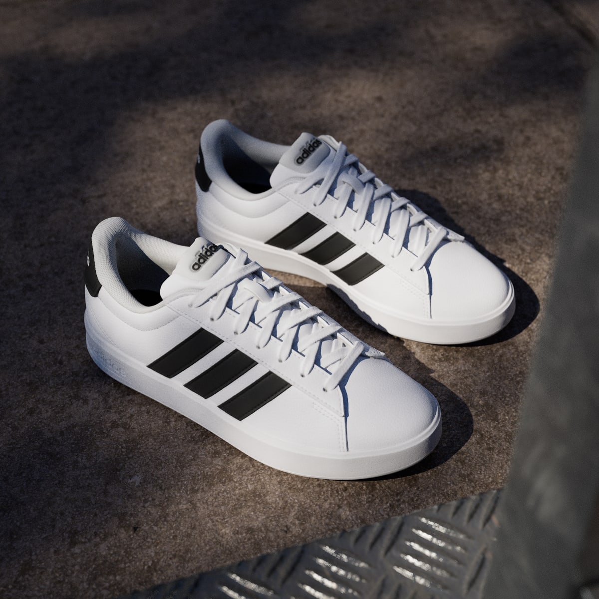 adidas Women's Grand Court 3.0 Shoes - Cloud White / Core Black / Cloud White