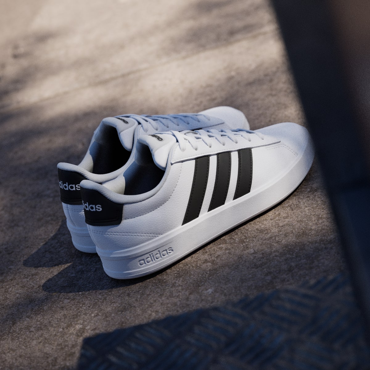 adidas Women's Grand Court 3.0 Shoes - Cloud White / Core Black / Cloud White