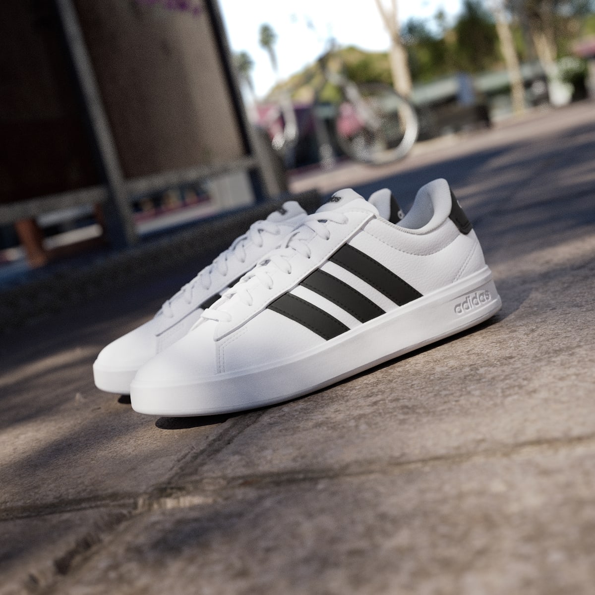 adidas Women's Grand Court 3.0 Shoes - Cloud White / Core Black / Cloud White