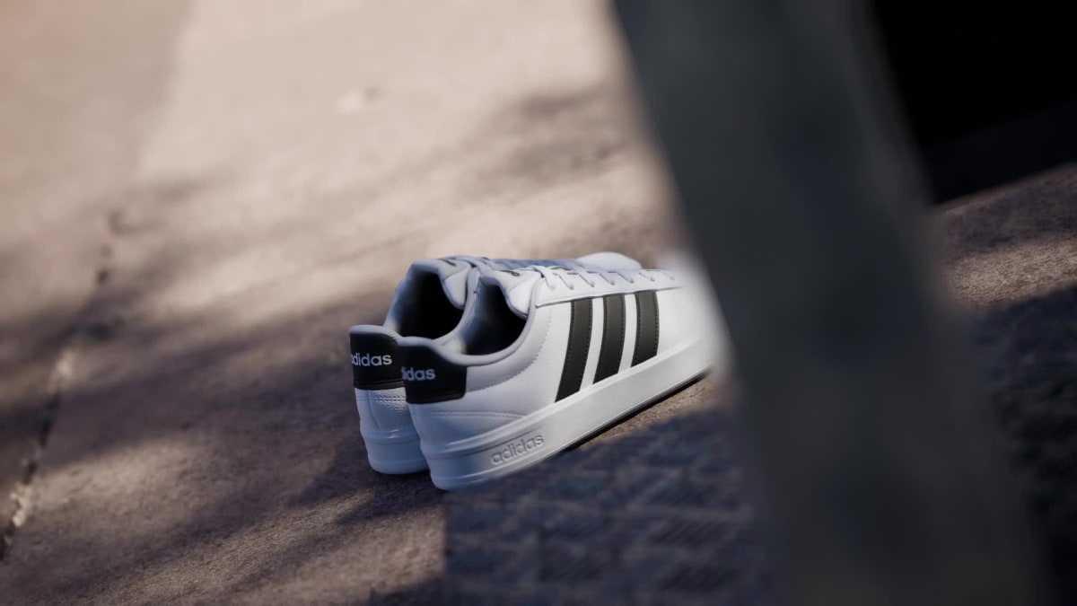 adidas Women's Grand Court 3.0 Shoes - Cloud White / Core Black / Cloud White