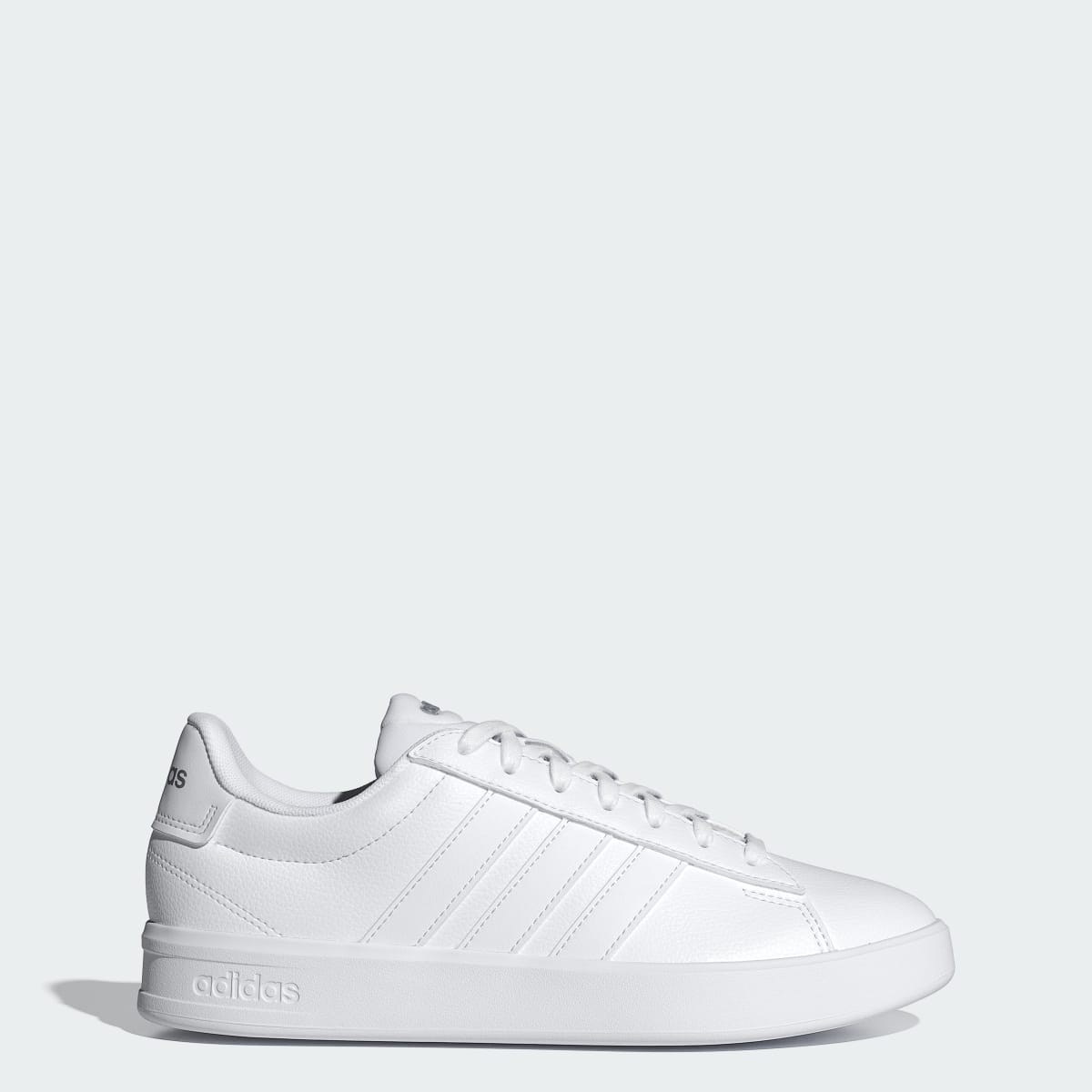 adidas Women's Grand Court 3.0 Shoes - Cloud White / Cloud White / Iron Metallic