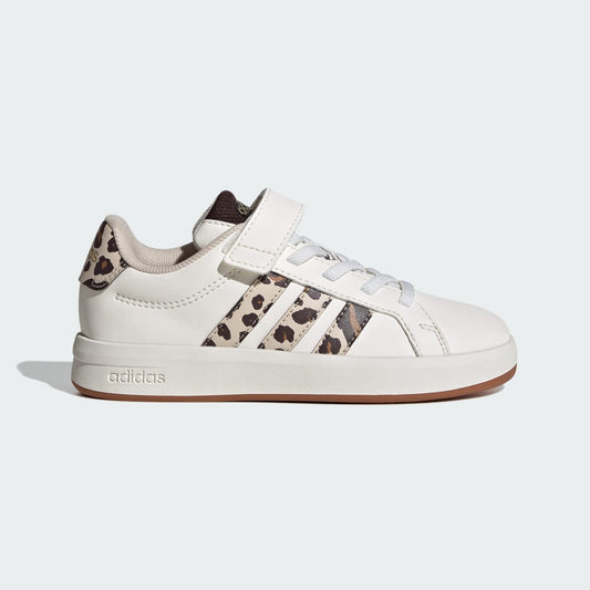 adidas Kids' Grand Court 3.0 Shoes Children - Core White / Crystal Linen / Aurora Coffee