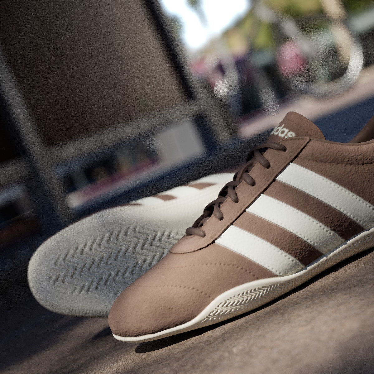 adidas Women's Grand Court LO Shoes - Earth Strata / Off White / Earth Strata