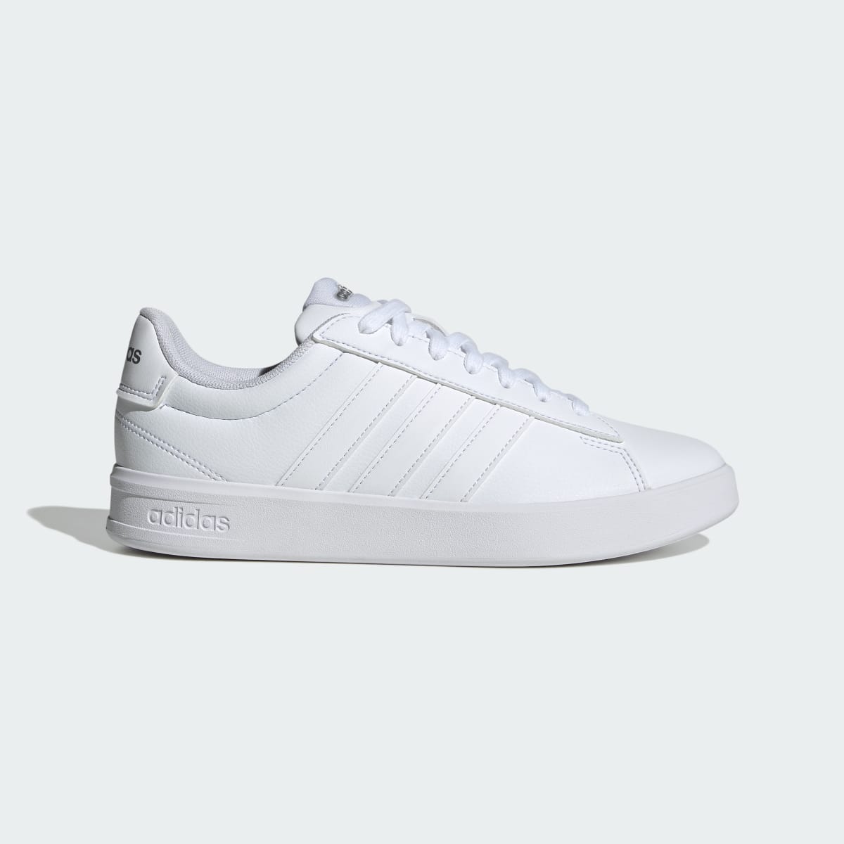 adidas Women's Grand Court Shoes - Cloud White / Cloud White / Iron Metallic