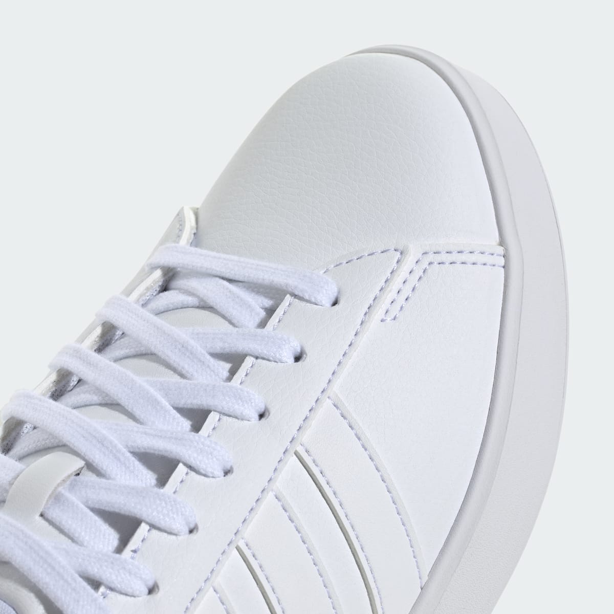 adidas Women's Grand Court Shoes - Cloud White / Cloud White / Iron Metallic