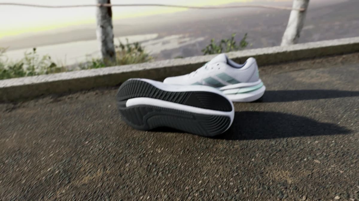 adidas Women's Galaxy 7 Running Shoes - Cloud White / Magic Grey Met / Semi Flash Aqua