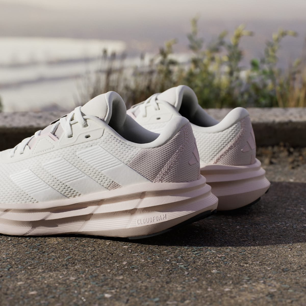 adidas Women's Galaxy 7 Running Shoes - Off White / Core White / Putty Mauve