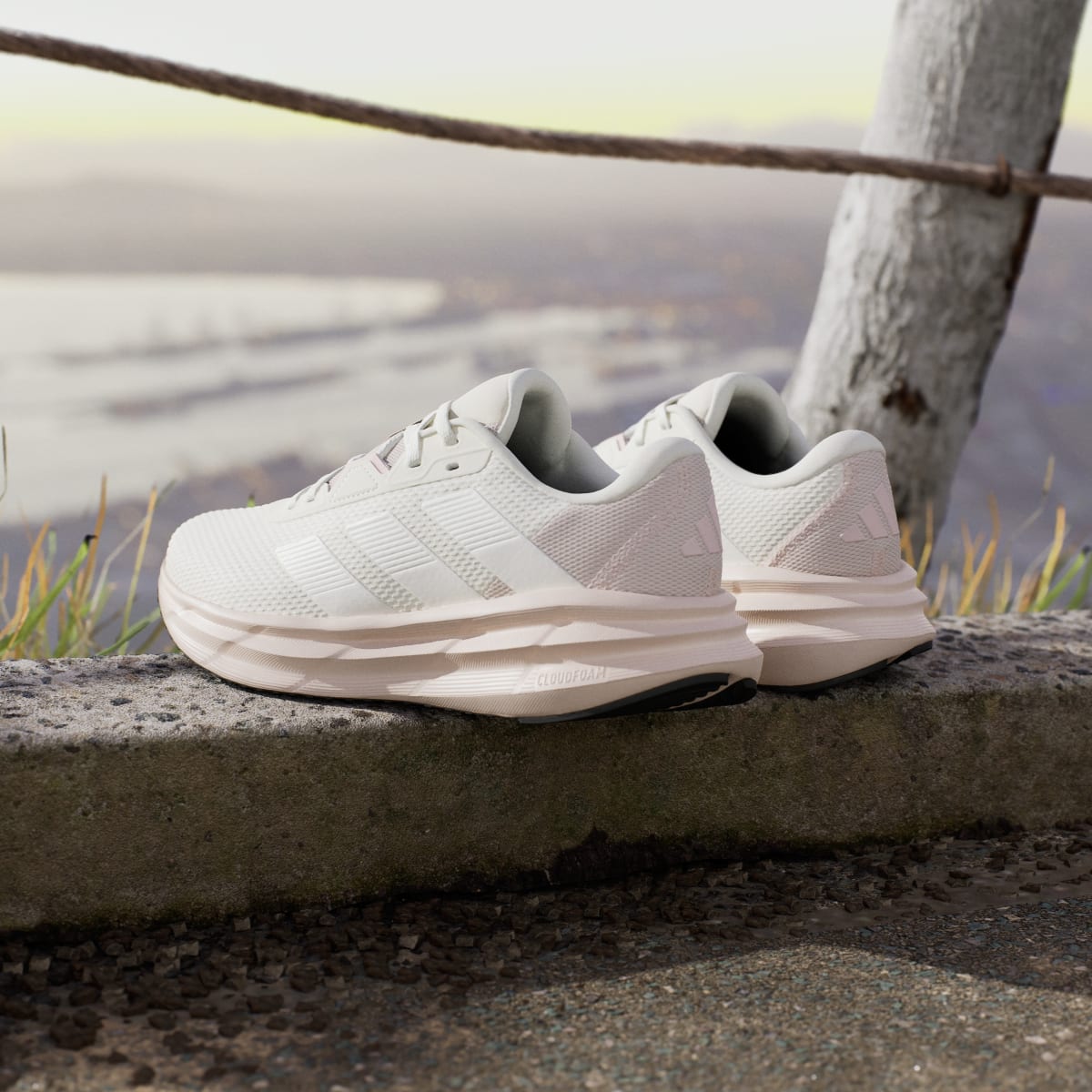 adidas Women's Galaxy 7 Running Shoes - Off White / Core White / Putty Mauve