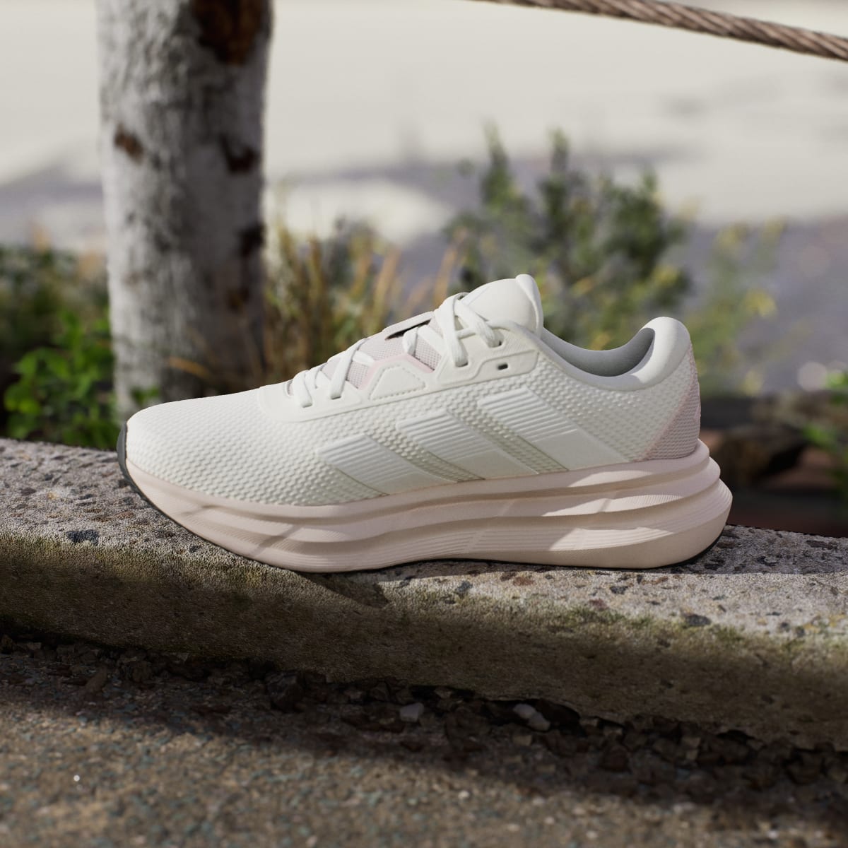 adidas Women's Galaxy 7 Running Shoes - Off White / Core White / Putty Mauve