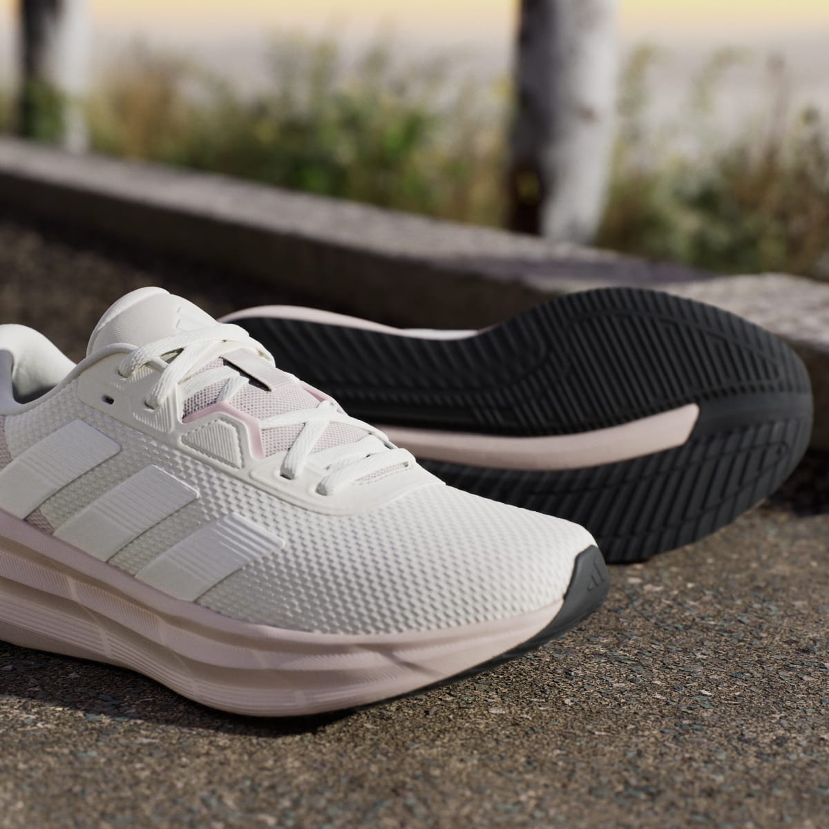 adidas Women's Galaxy 7 Running Shoes - Off White / Core White / Putty Mauve