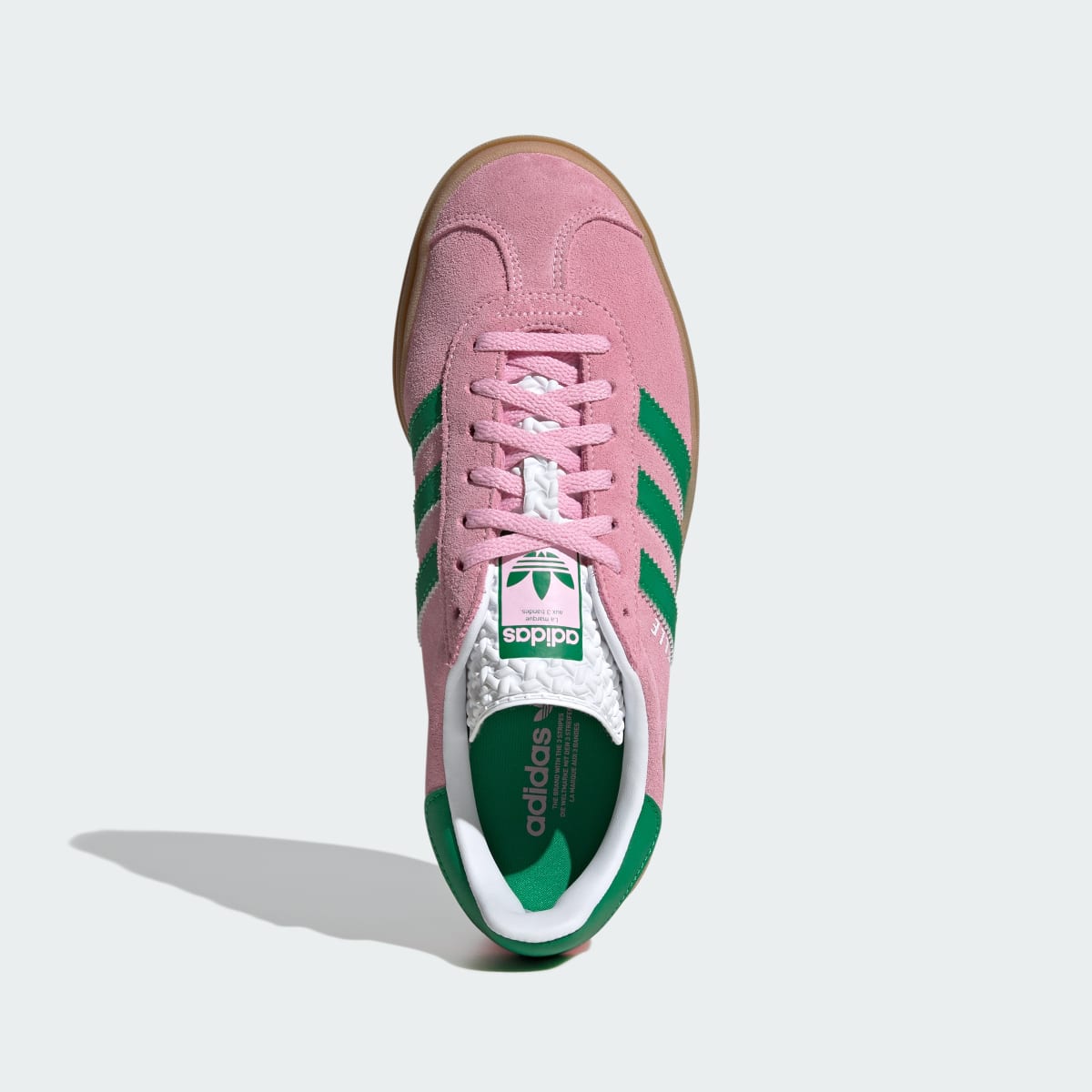 adidas Women's Gazelle Bold Shoes - True Pink / Green / Cloud White