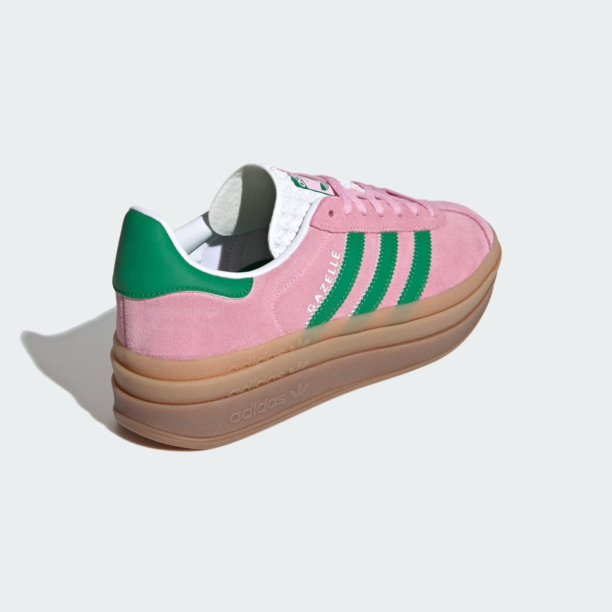adidas Women's Gazelle Bold Shoes - True Pink / Green / Cloud White