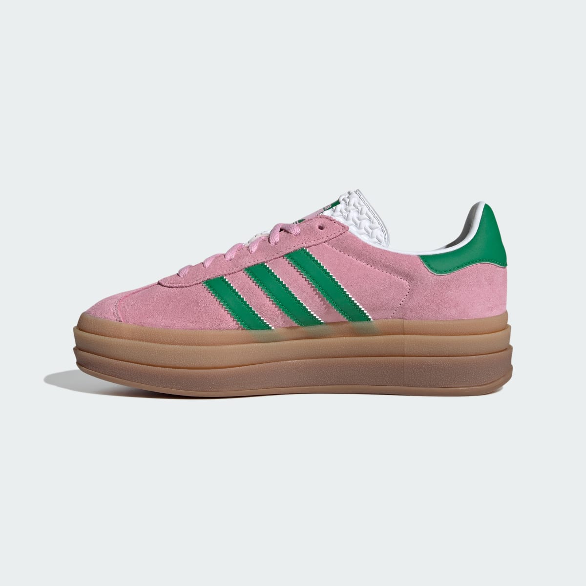 adidas Women's Gazelle Bold Shoes - True Pink / Green / Cloud White