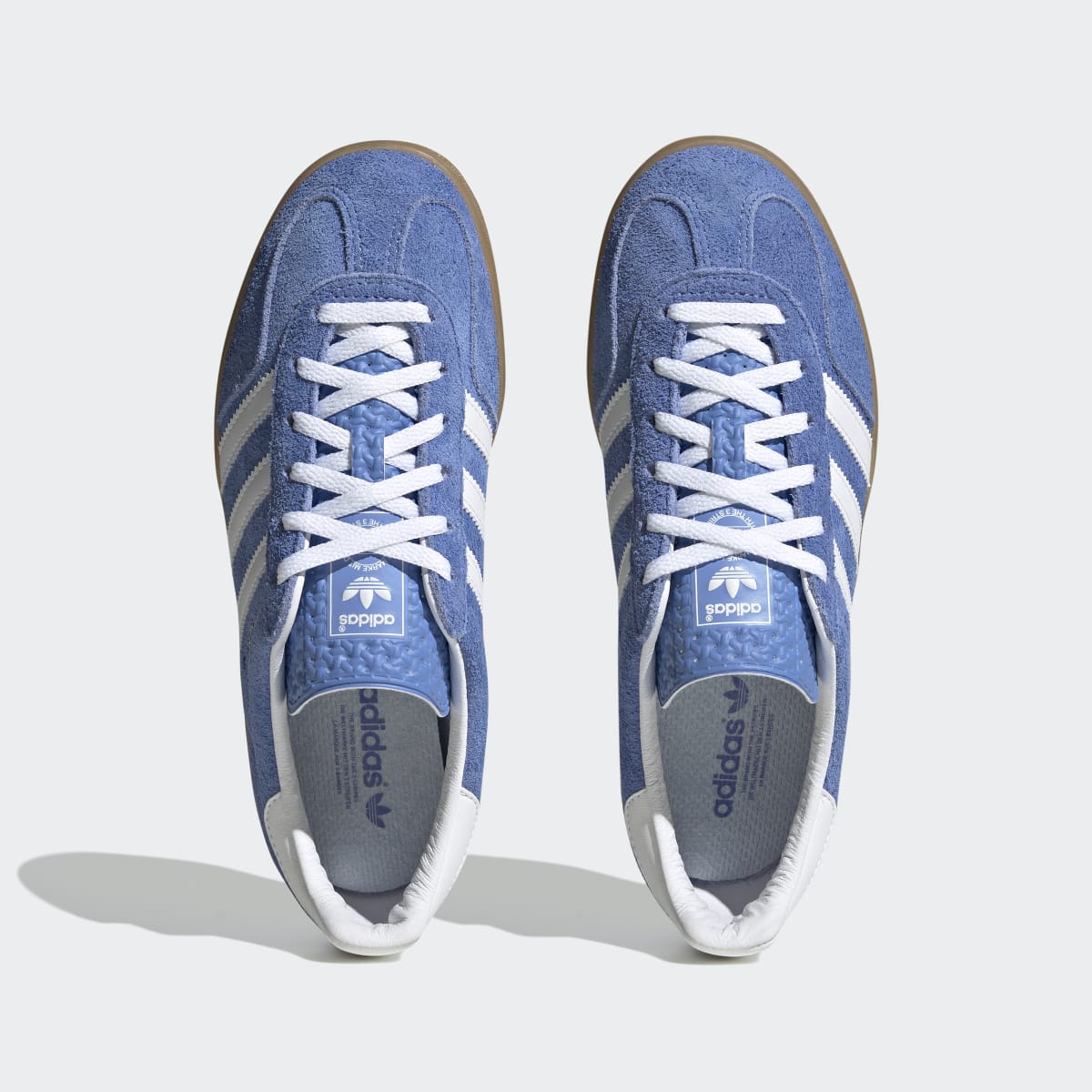 adidas Women's Gazelle Indoor Shoes - Blue Fusion / Cloud White / Gold Metallic