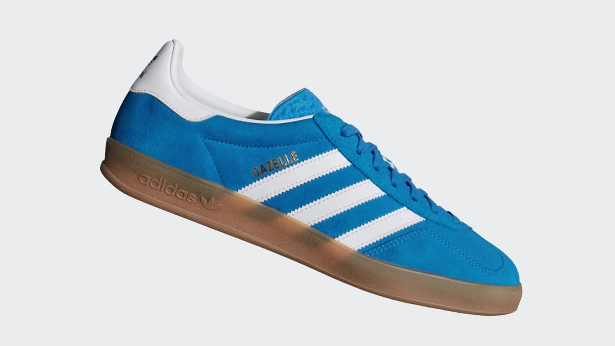 adidas Women's Gazelle Indoor Shoes - Blue Bird / Cloud White / Gum