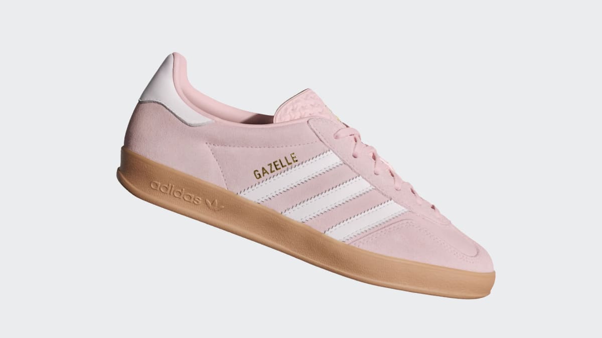 adidas Women's Gazelle Indoor Shoes - Sandy Pink / Cloud White / Gum