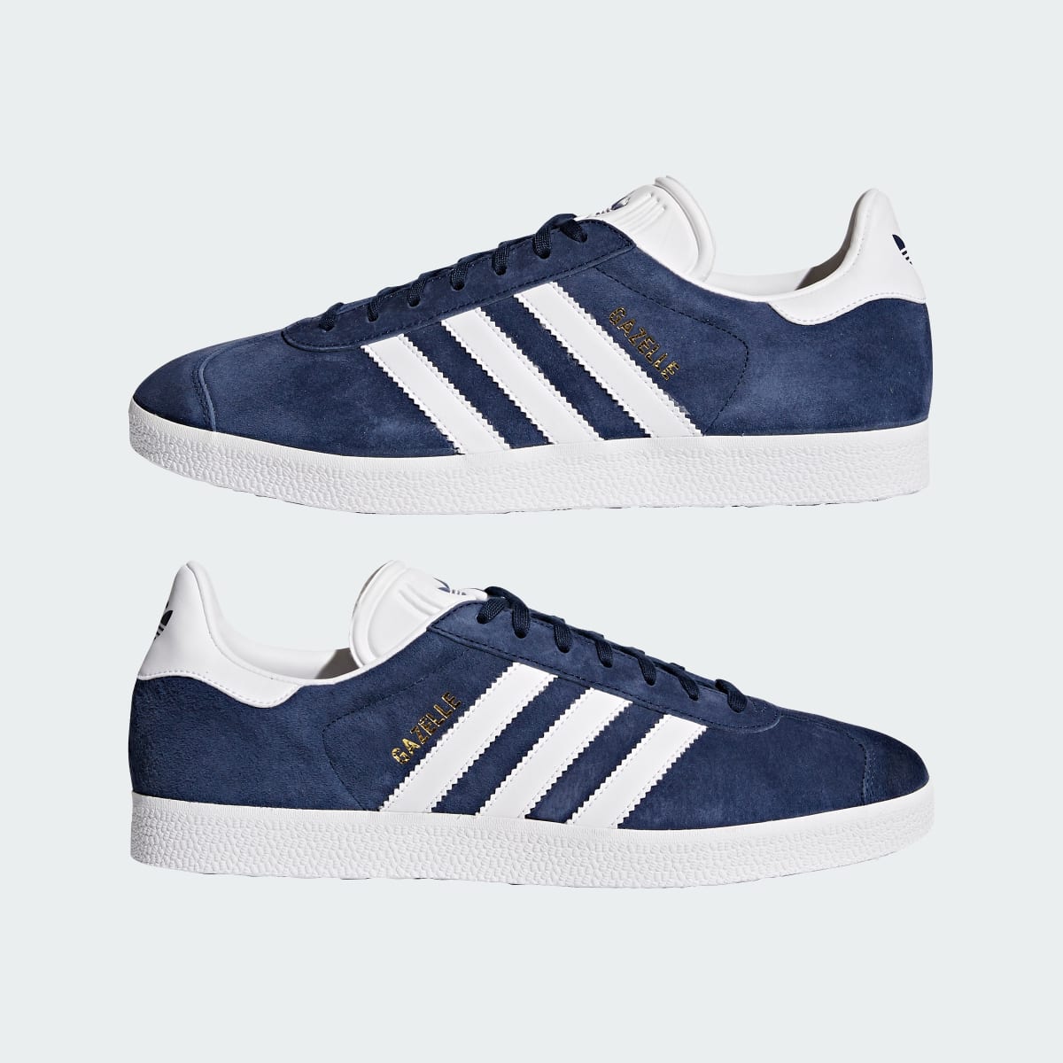 adidas Women's Gazelle Shoes - Collegiate Navy / White / Gold Metallic