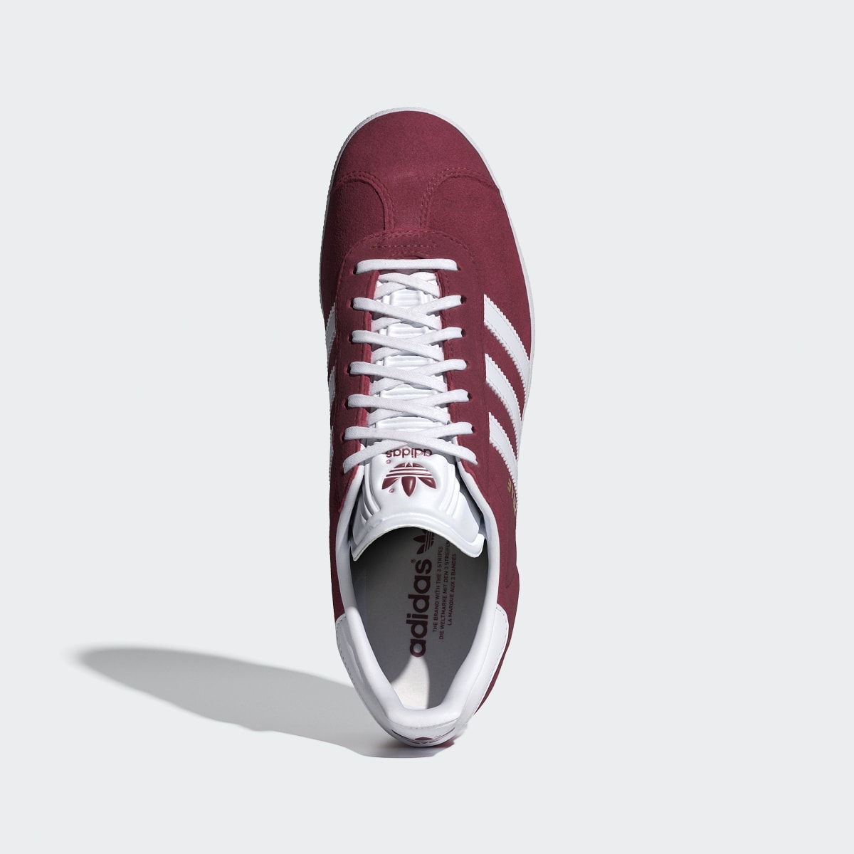 adidas Women's Gazelle Shoes - Collegiate Burgundy / Cloud White / Gold Metallic