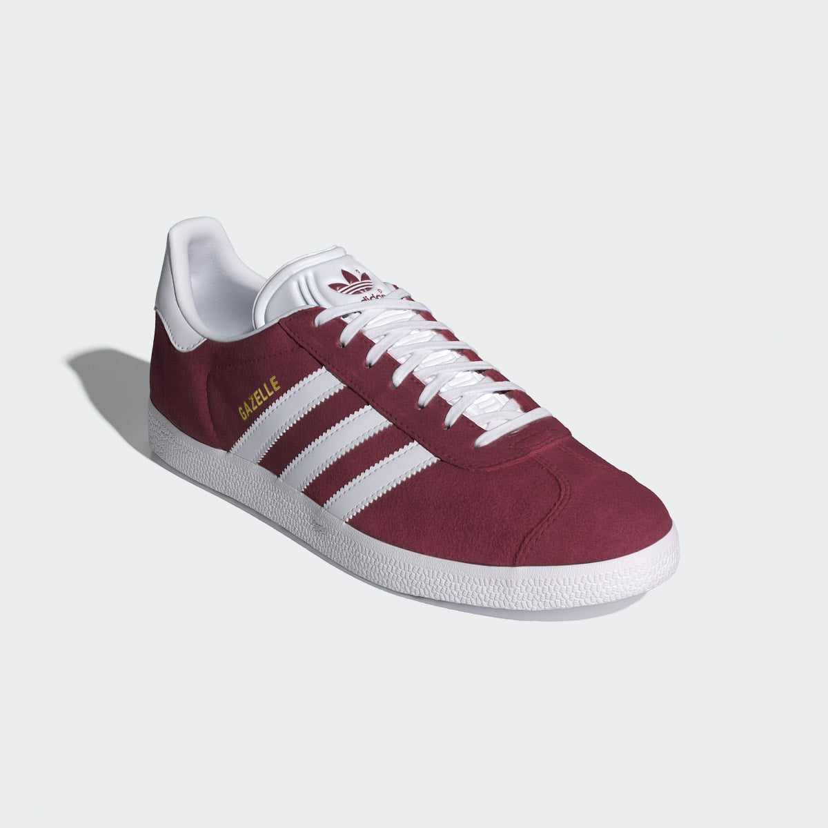 adidas Women's Gazelle Shoes - Collegiate Burgundy / Cloud White / Gold Metallic